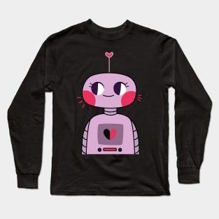 Miss Valentine Robot Long Sleeve T-Shirt